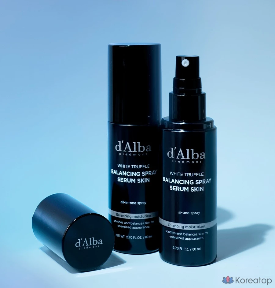 Набор для ухода d'Alba All-in-One Men's Balancing Spray Serum Skin 3-piece Set (Spray Serum 80 мл x 3 шт. + Foam Cleanser 80 мл), 1 шт.