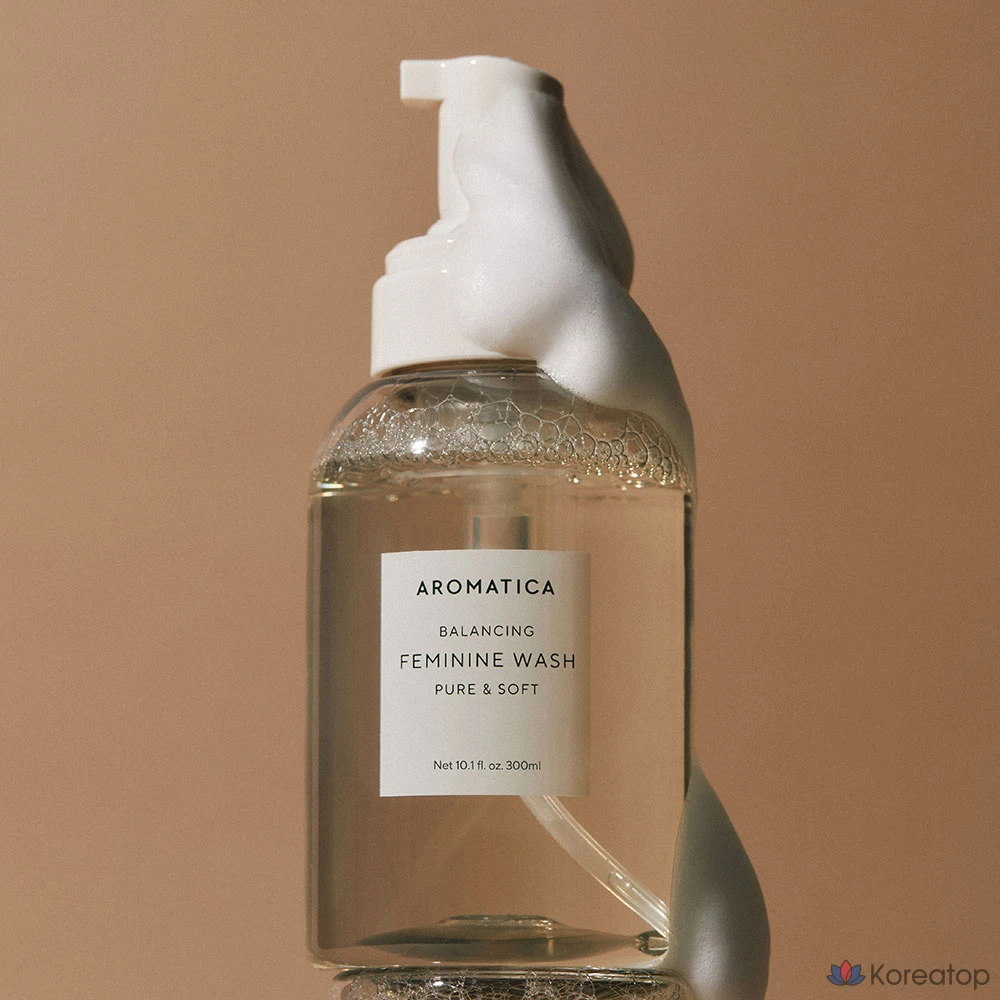 Очищающее средство для интимной гигиены Aromatica Pure & Soft Feminine Wash, 300 мл, 1 шт., фото 3