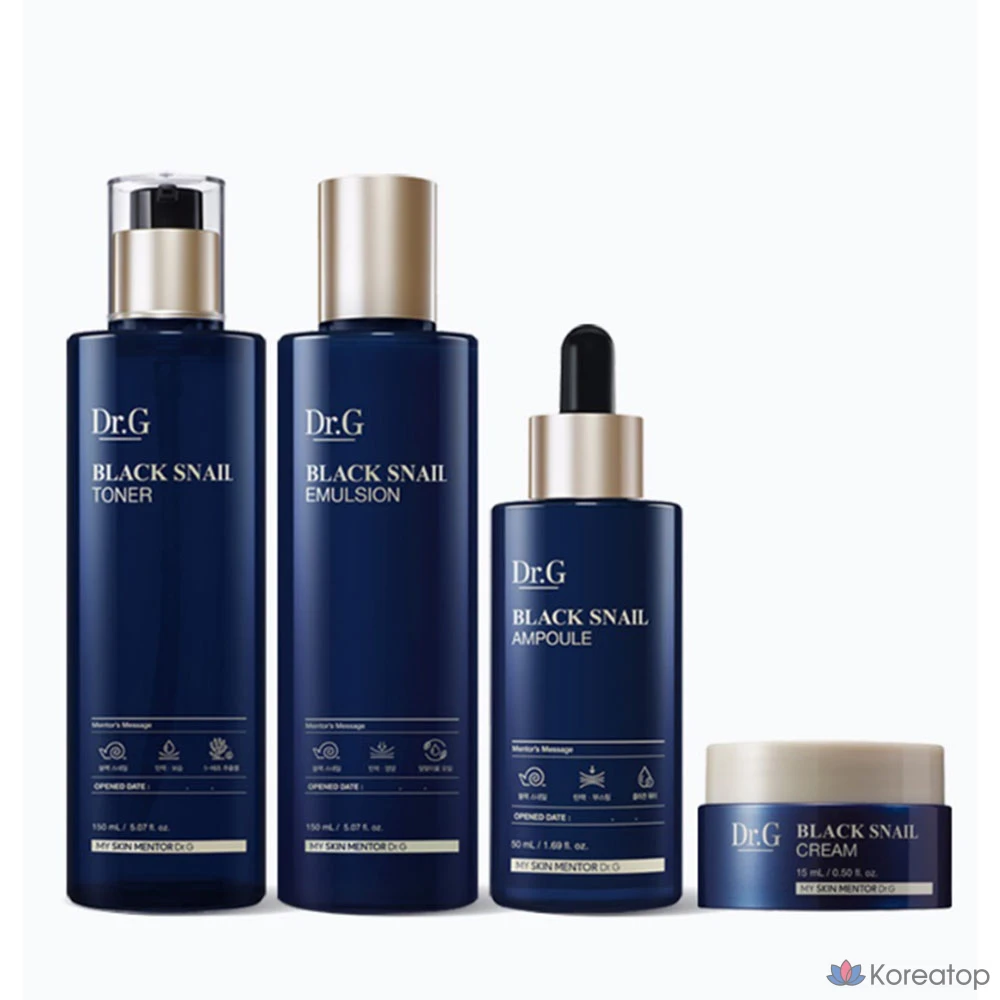 Набор для ухода Ohui Dr.G Black Snail Prestige 4-piece Set, 1 шт.