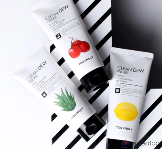 Пенка для умывания Tony Moly Dew Drop Foam Cleanser Acerola, 180 мл, 1 шт.