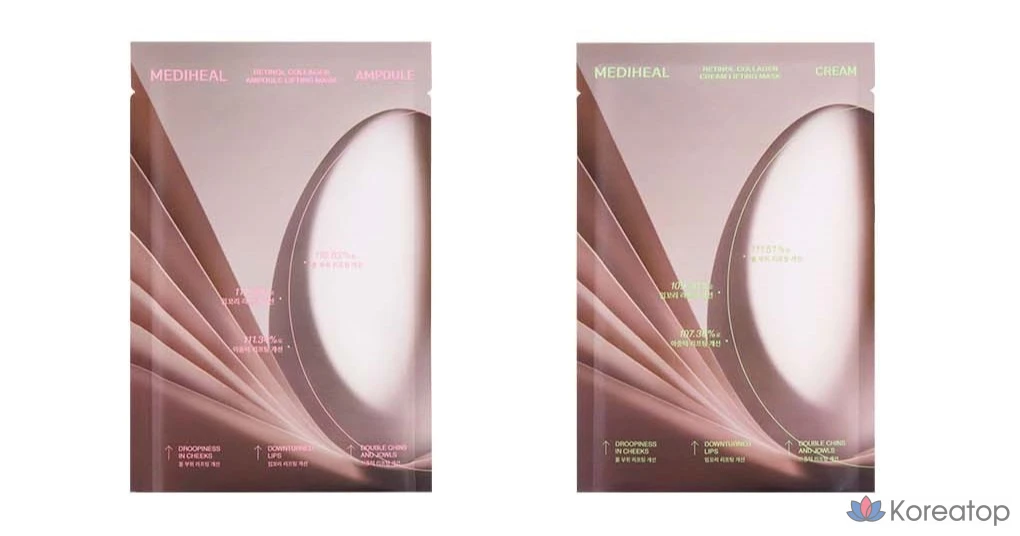 Тканевая маска для лица MEDIHEAL Retinol Collagen Cream Contour Mask, 10 шт.
