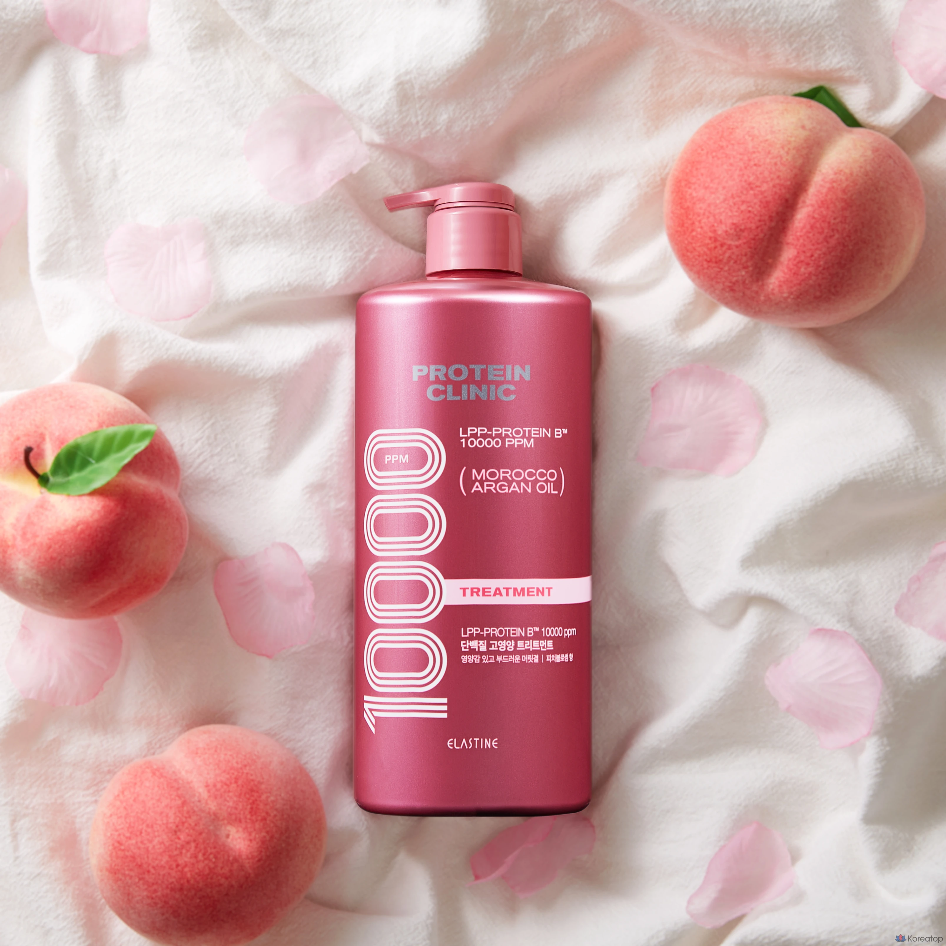 Кондиционер-уход Elastine Protein Clinic 10000 High Nutrition Protein Treatment, аромат Peach Blossom, 1 л, 1 шт.