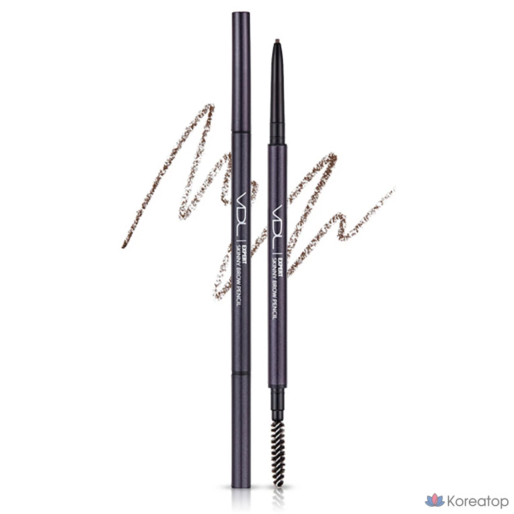 Карандаш для бровей VDL Expert Skinny Brow Pencil, оттенок 03 Brown, 0.05 г, 1 шт.