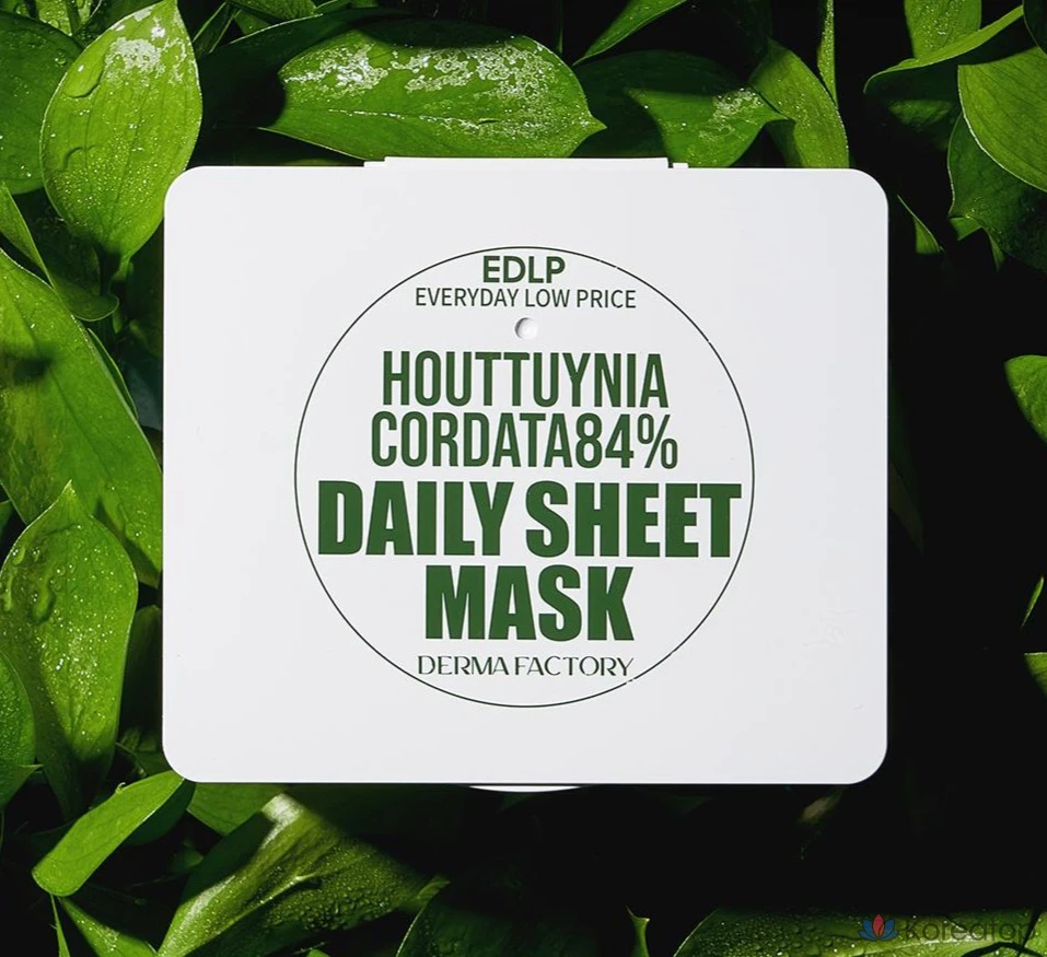 Тканевая маска для лица Derma Factory EDLP Centella Asiatica 84% Daily Sheet Mask, 1 шт.