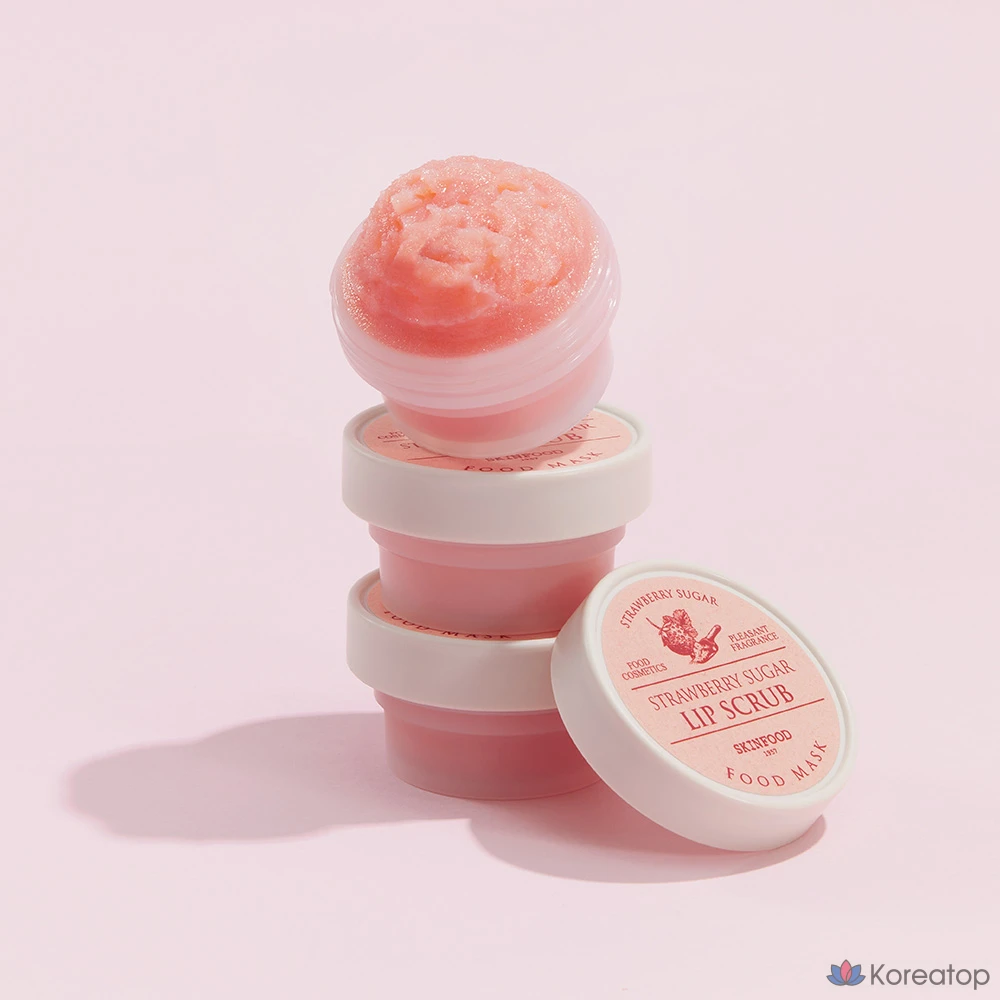 Скраб для губ Skinfood Strawberry Sugar Food Mask Lip Scrub, 21 г, 1 шт.