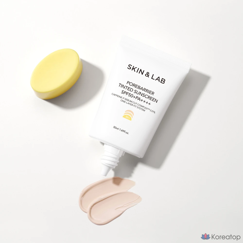 Солнцезащитный крем SKIN&LAB Pore Barrier Tinted Sunscreen SPF50+ PA++++, 50 мл, 1 шт.