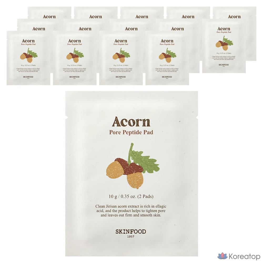 Пэды для лица Skinfood Acon Pore Peptide Portable Pad, 10 г, 15 шт.