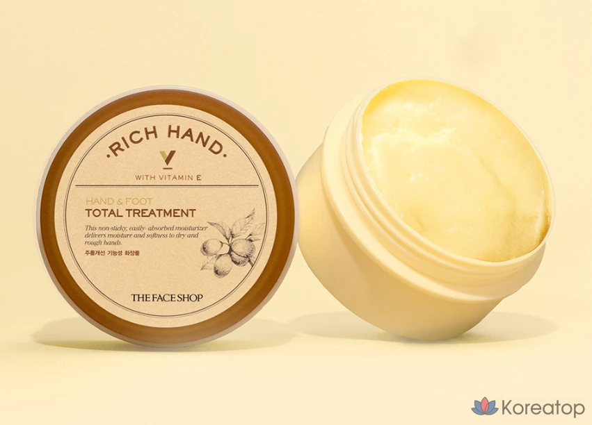 Крем для рук и ног The Face Shop Rich Hand V Hand &amp; Foot Total Treatment, 120 мл, 1 шт.