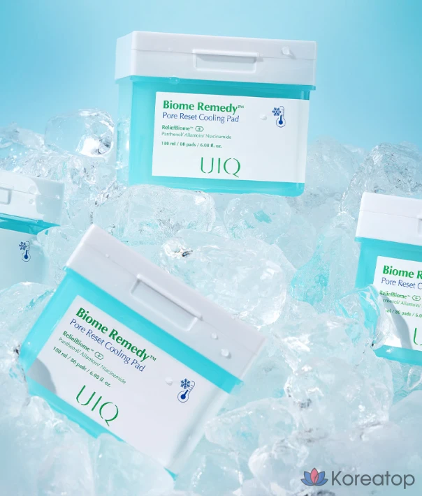 Пэды для лица UIQ Biome Remedy Pore Reset Cooling Pad, 180 мл, 80 шт.