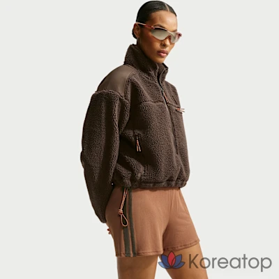 Куртка женская Nike NikeSKIMS Sherpa Oversized 3/4 Zip Jacket, фото 3