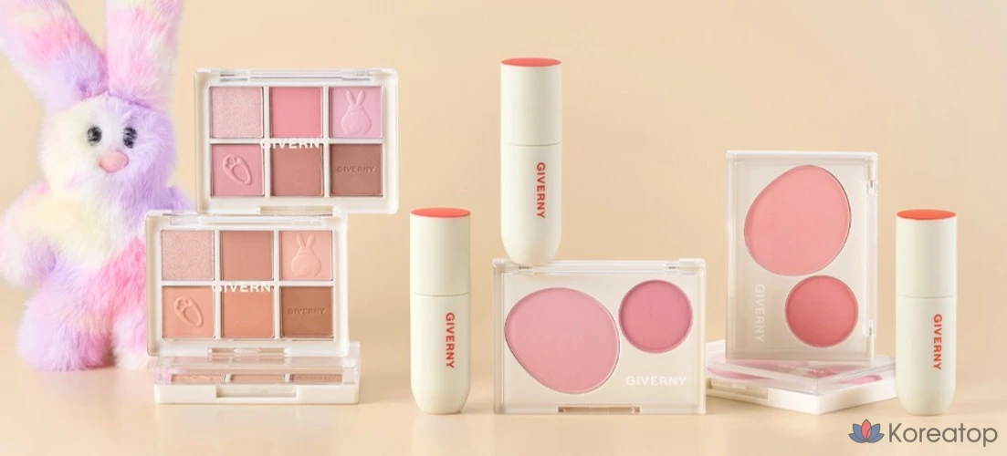 Блушер Giverny Fluffy Dual Blusher, оттенок 03 Cloud Pink, 7.4 г, 1 шт., фото 5
