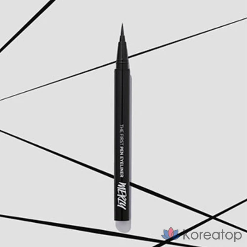 Подводка для глаз MERZY The First Pen Eyeliner, оттенок Oreo, 0.5 г, 1 шт., фото 6