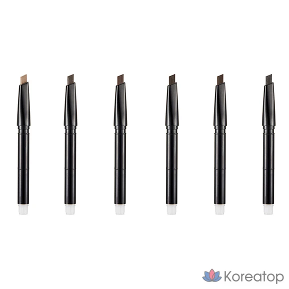 Карандаш для бровей FMGT Designing Eyebrow Auto Pencil, оттенок 04 Black Brown, 0.3 г, 1 шт., фото 8