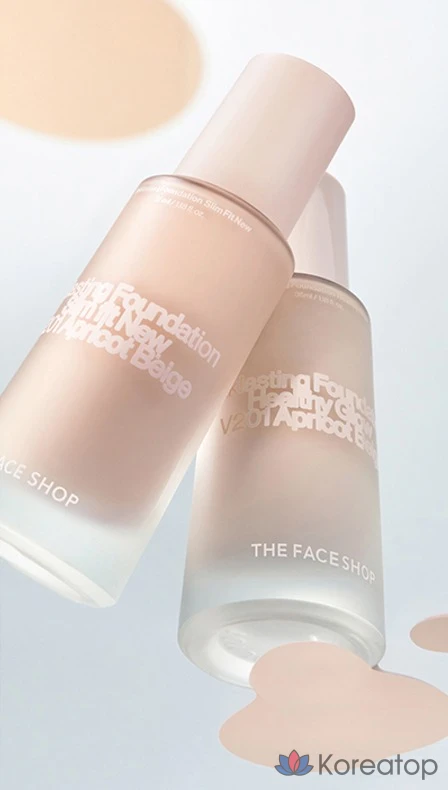 Фундация The Face Shop Ink Lasting Foundation Healthy Glow, оттенок N201 Apricot Beige, 1 шт., фото 4