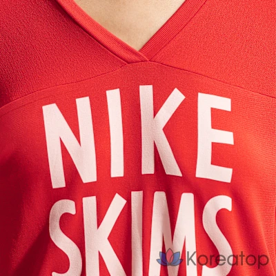 Топ женский Nike Skims Stretch Knit V-Neck Short Sleeve Top, фото 6