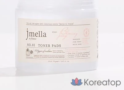 Тонер-пэды Jmella In France Sparkling Rose Toner Pad, 150 мл, 70 шт.