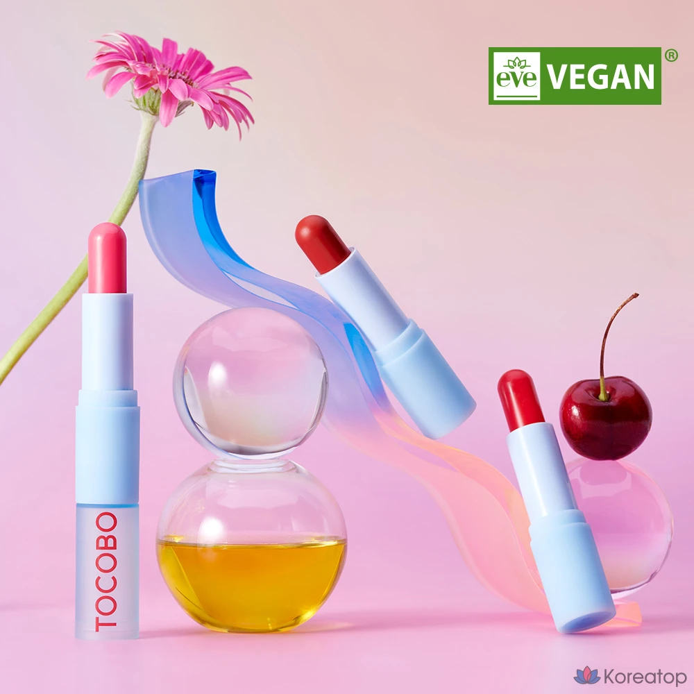 Тинт-бальзам для губ Tocobo Glass Tinted Lip Balm, оттенок 011 Flush Cherry, 3.5 г, 1 шт.