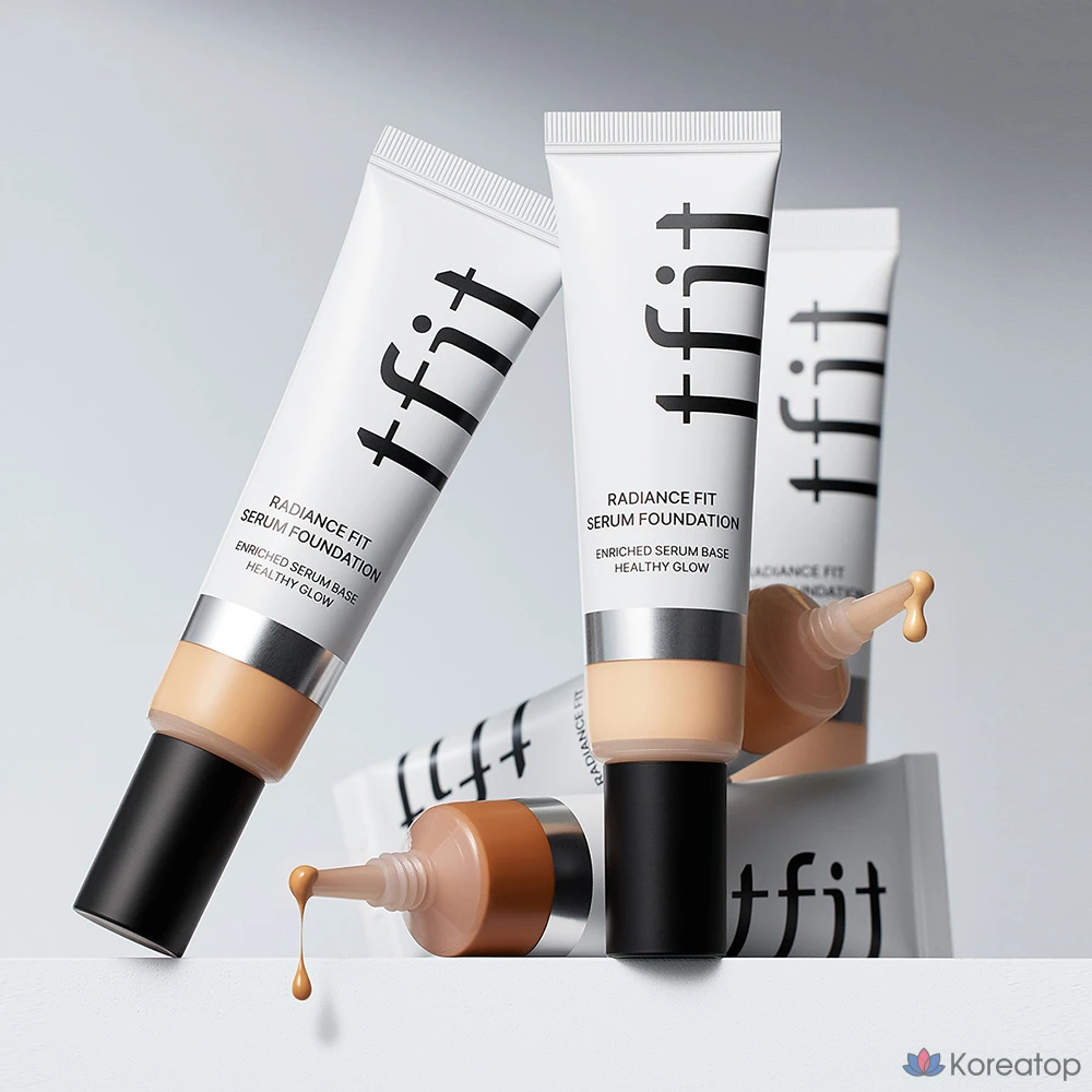 Сыворотка-основа TFIT Radiance Fit Serum Foundation, оттенок W03, 1 шт., фото 4