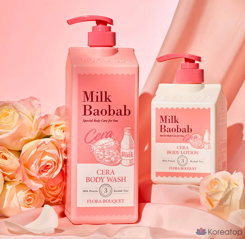 Гель для душа Milk Baobab Sera Body Wash Flora Bouquet, 1.2 л, 1 шт., фото 3