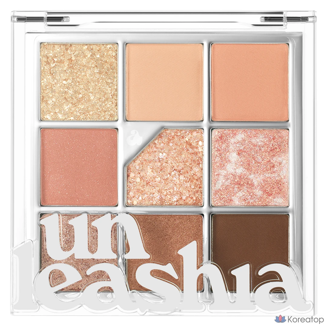 Палетка теней Unleashia Glitterpedia Eye Palette, оттенок N°3 All of Coral Pink, 1 шт.