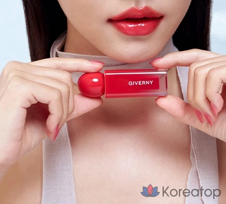 Тинт для губ Giverny Dewy Lip Glaze Tint, оттенок 06 Rich Red, 4.9 г, 1 шт.