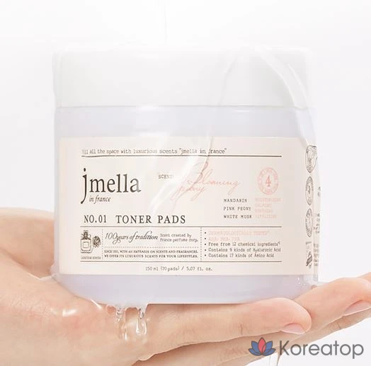 Тонер-пэды Jmella In France Sparkling Rose Toner Pad, 150 мл, 70 шт.