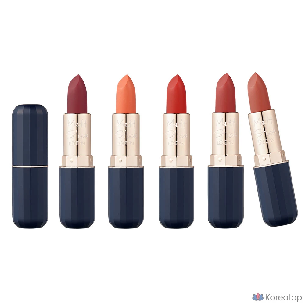 Тинт для губ L'OCEAN Lev Matte Lip Tint Stick, оттенок 03 Natural Coral, оттенок 05 Brick Crush, 2 шт.