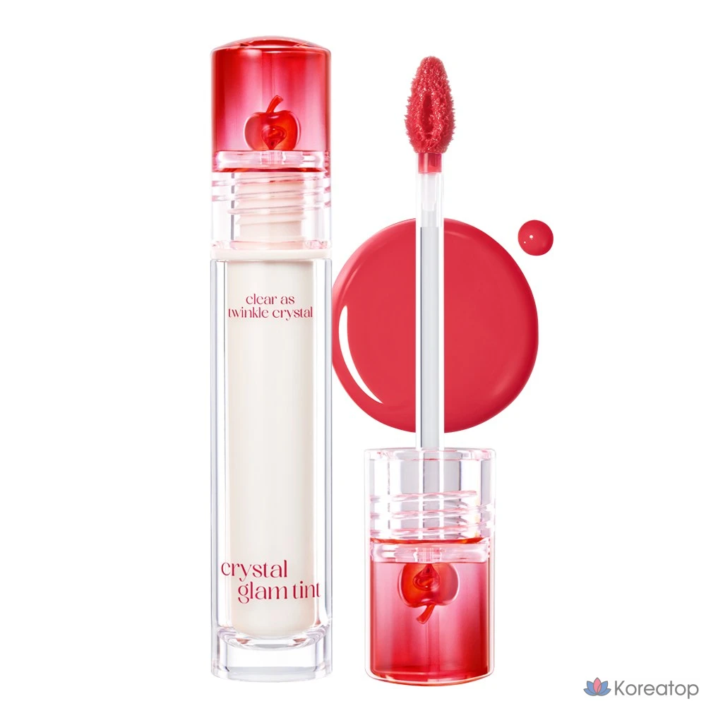 Тинт для губ Clio Crystal Glam Tint, оттенок 017 Classic Apple, 3.4 г, 1 шт.