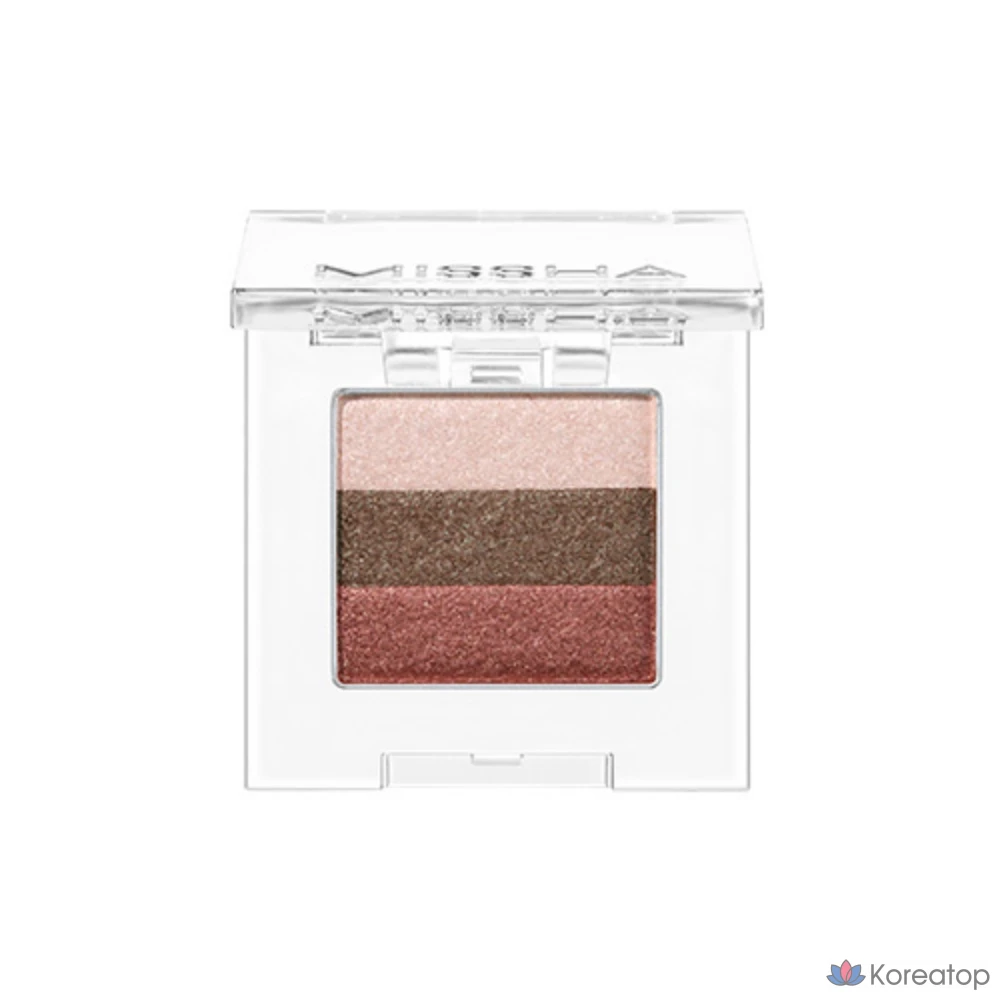 Тени для век Missha Triple Shadow #1 Brownie Pink, 2 г, 1 шт.