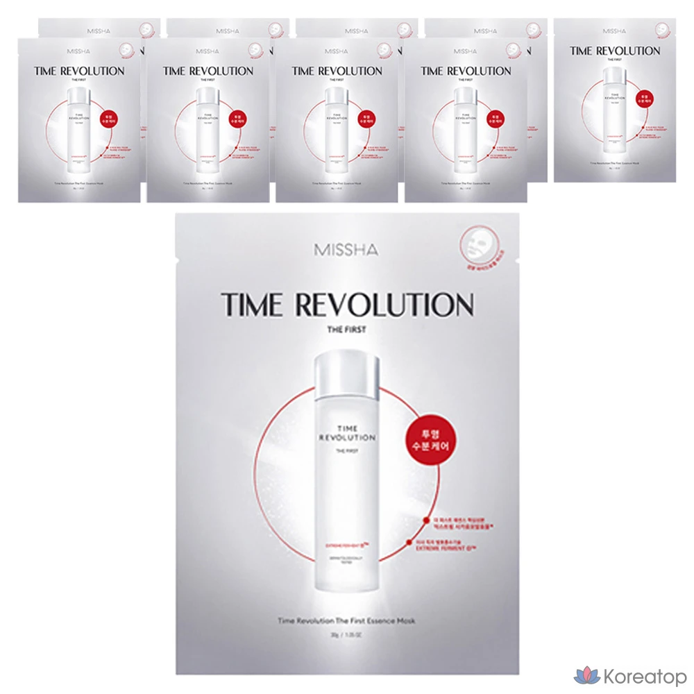 Тканевая маска для лица Missha Time Revolution The First Essence Mask, 30 г, 10 шт.