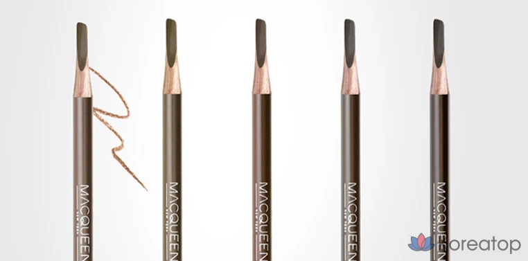Карандаш для бровей Mqny My Strong Eyebrow Pencil, оттенок Natural Brown, 1.2 г, 1 шт.