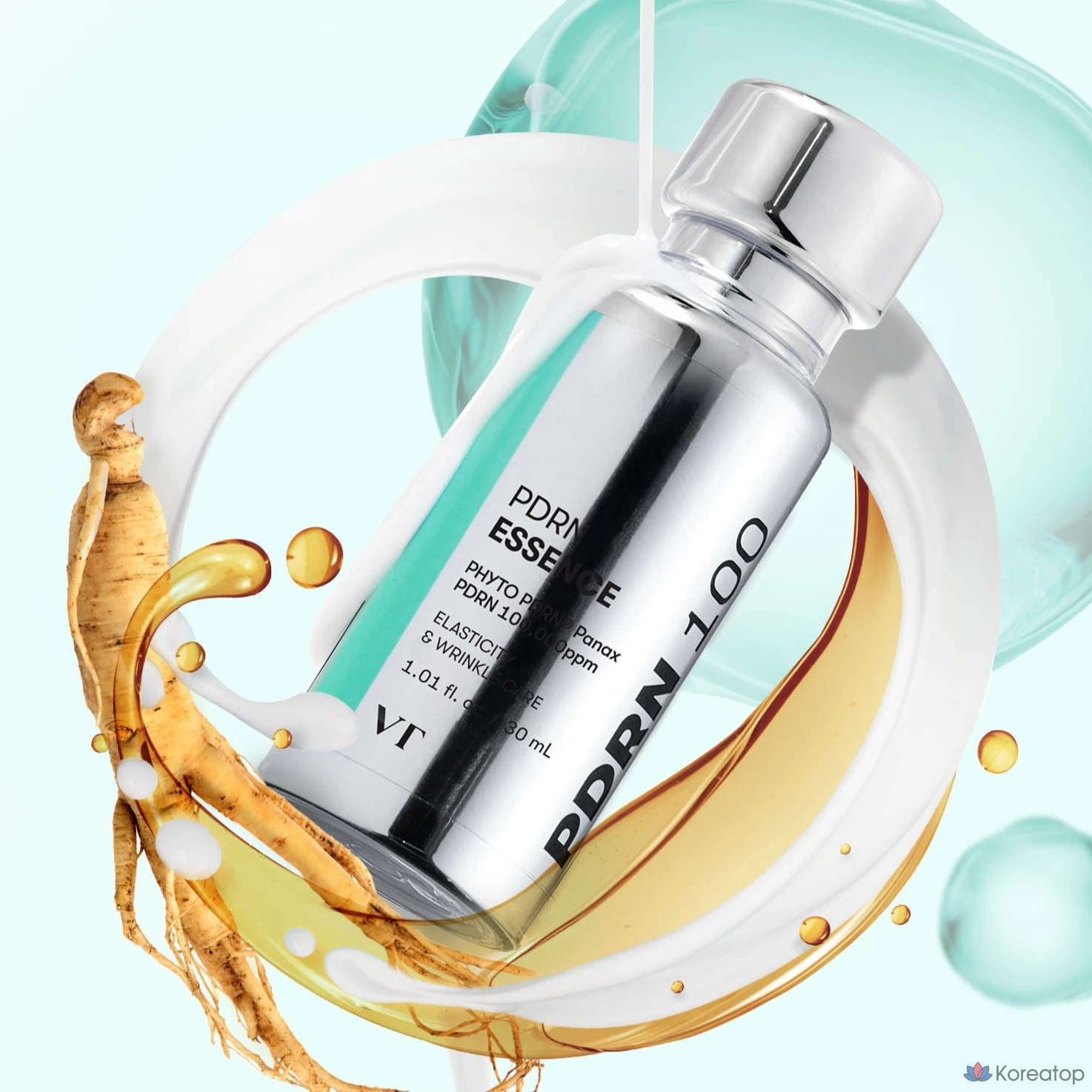 Набор для ухода VT Cosmetics PDRN 100 Essence + Needle Shot Stick Pouch 2-piece Set, 30 мл + 2 мл (10 шт.), 1 шт.