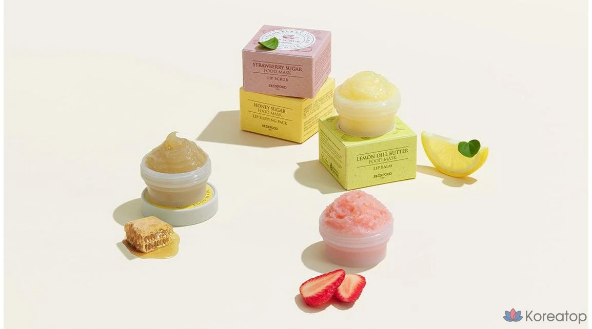 Скраб для губ Skinfood Strawberry Sugar Food Mask Lip Scrub, 21 г, 1 шт.