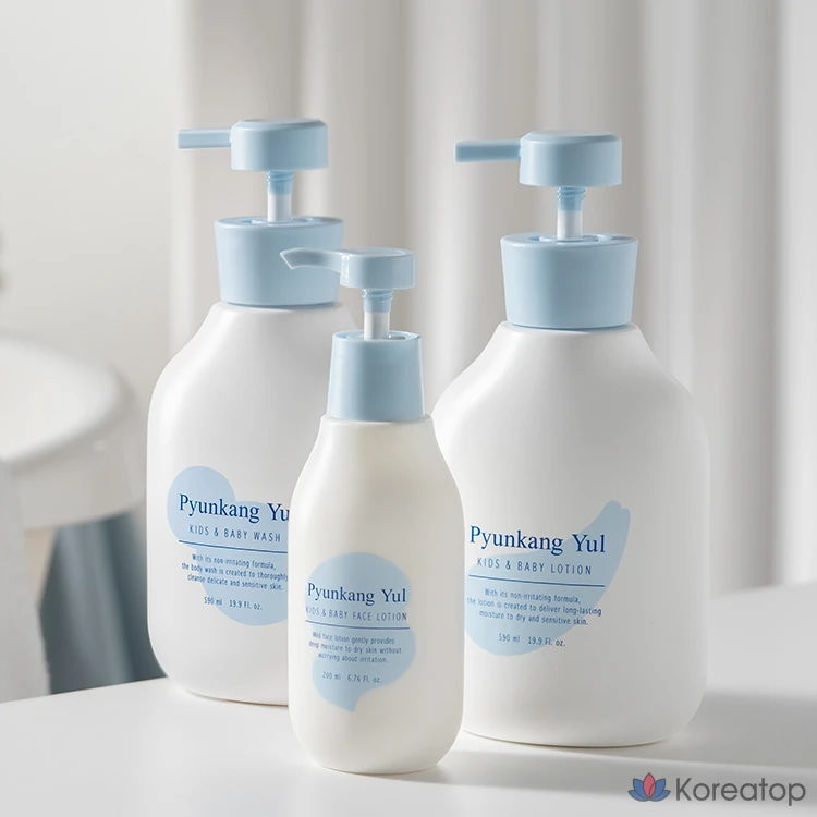 Набор для ухода Pyunkang Yul Kids & Baby Line Lotion 590ml + Wash 590ml + Face Lotion 200ml Gift Set, 2 шт., фото 3