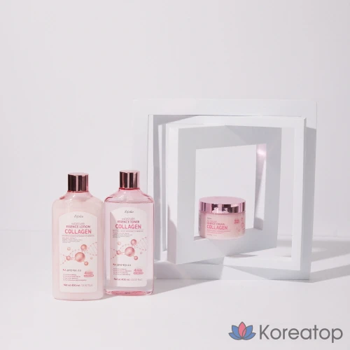 Набор для ухода Esfolio Collagen Basic 3-piece Set (Toner + Lotion + Cream), 1 шт.