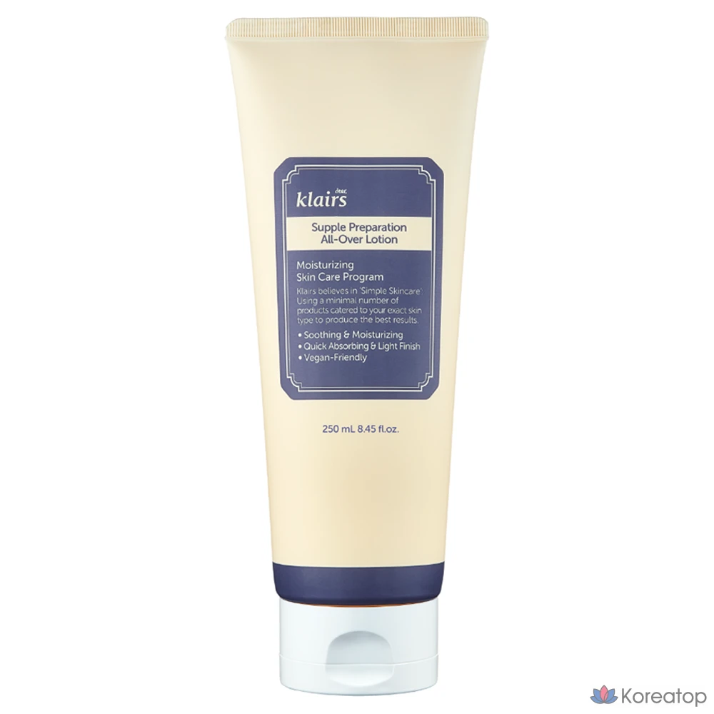 Лосьон для лица Dear, Klairs Supple Preparation All-Over Lotion, 250 мл, 1 шт.