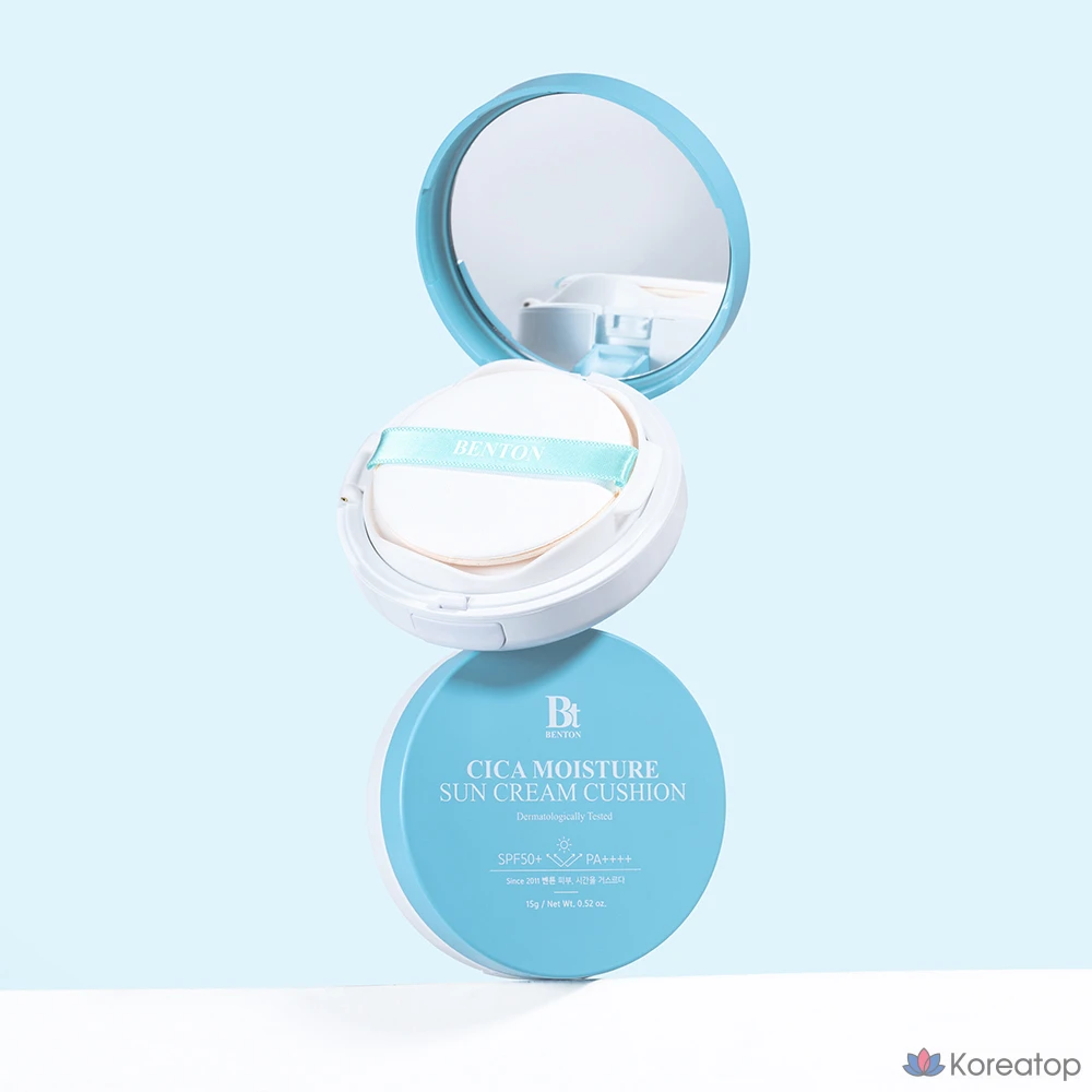 Солнцезащитный кушон Benton Cica Hydrating Tone-Up Sun Cushion SPF50+/PA++++, 15 г, 1 шт.