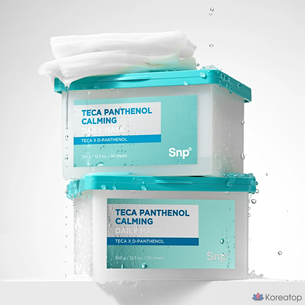 Тканевая маска для лица SNP Teca D-Panthenol Soothing Daily Mask, 30 шт.