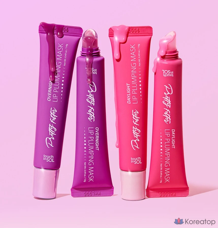 Бальзам для губ Touch in Sol Pretty Filter Daylight Lip Plumping Mask Tube Type, 2 шт., фото 5