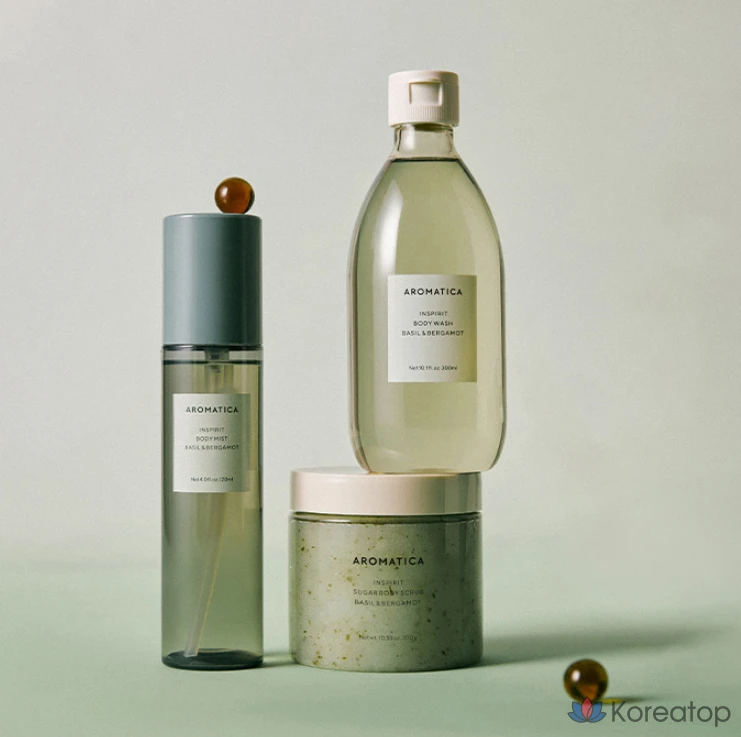 Скраб для тела Aromatica Inspirit Sugar Body Scrub Basil &amp; Bergamot, 300 г, 1 шт.