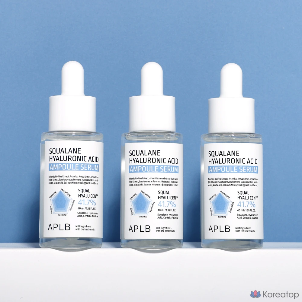 Ампульная сыворотка APLB Squalane Hyaluronic Acid Ampoule Serum, 40 мл, 1 шт.