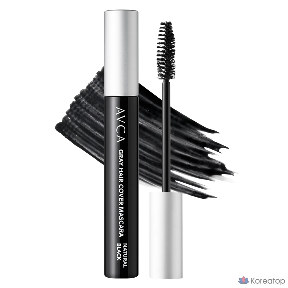 Тинт для волос AVCA Rapid Gray Hair Cover Hair Mascara, оттенок Natural Black, 7 г, 1 шт.