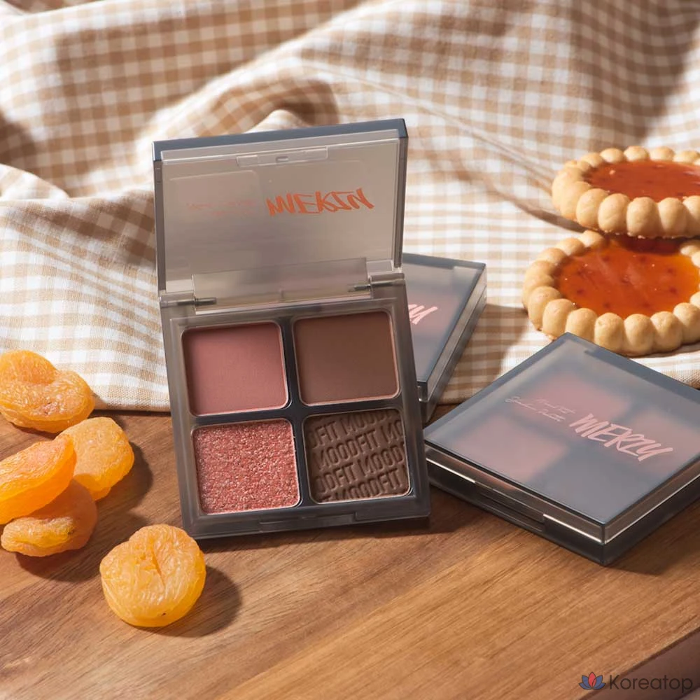 Тени для век MERZY Mood Fit Shadow Palette, оттенок S2 Joyful Coral, 1 шт.