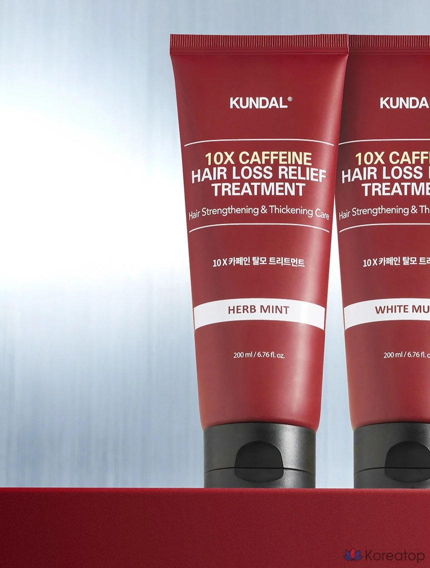 Триатмент для волос Kundal 10x Caffeine Hair Strengthening Anti-Hair Loss Treatment, аромат Herb Mint, 200 мл, 1 шт.