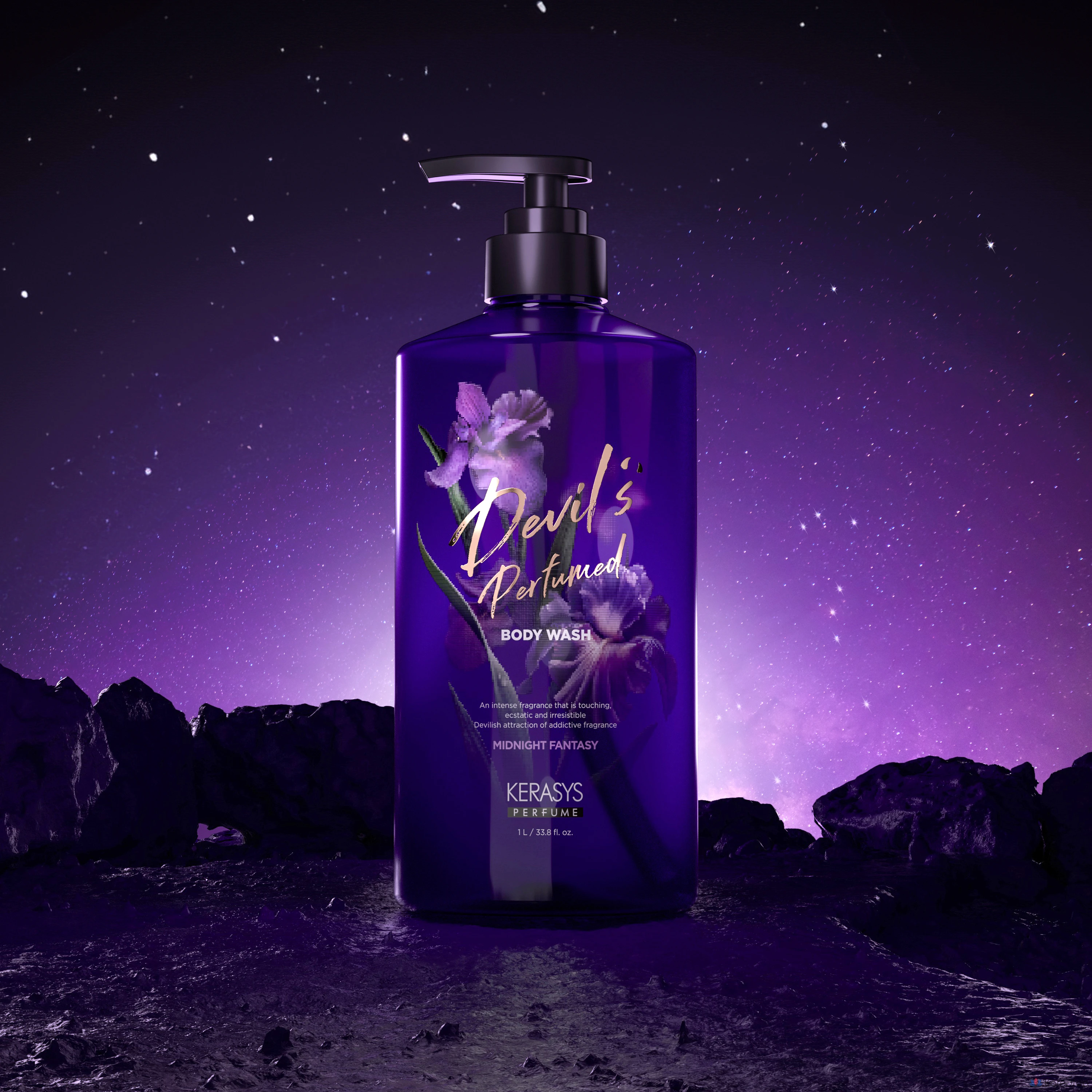 Гель для душа KeraSys Devil's Perfume Bodywash Midnight Fantasy, 1 л, 1 шт.