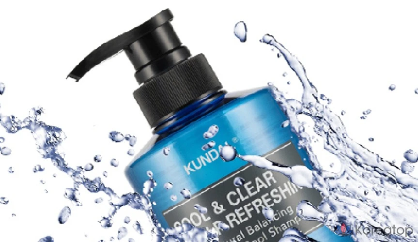 Шампунь Kundal Cool & Clear Scalp Refreshing Shampoo, аромат Aqua Mint, 1.058 л, 1 шт., фото 8