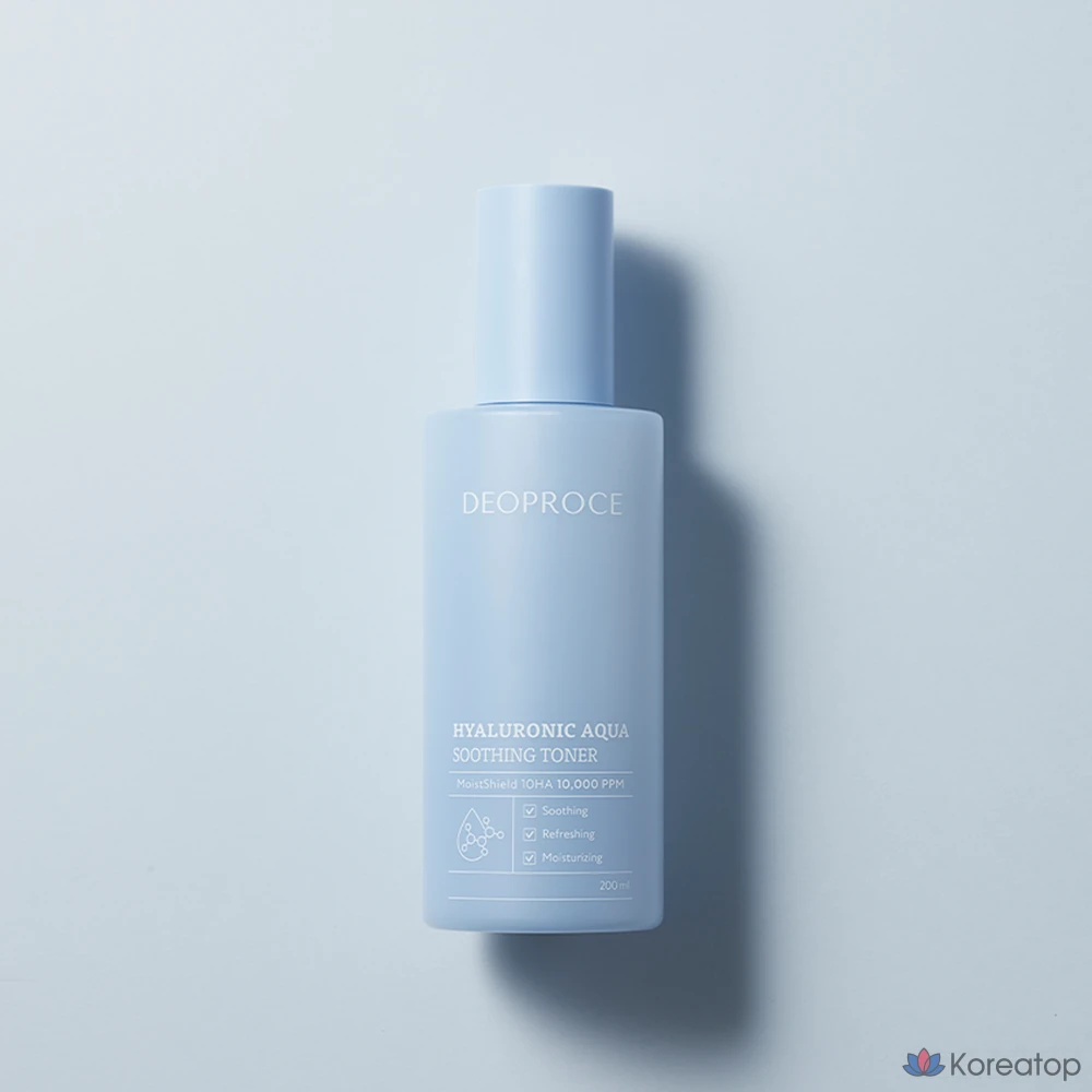 Тонер Deoproce Hyaluronic Aqua Soothing Toner, 200 мл, 1 шт.