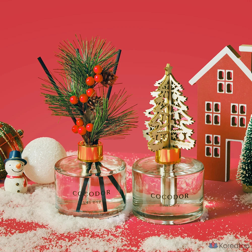 Диффузор для дома Cocodor Christmas Diffuser, оттенок A (Black Cherry + Yangjae Flower Market), 200 мл, 2 шт.