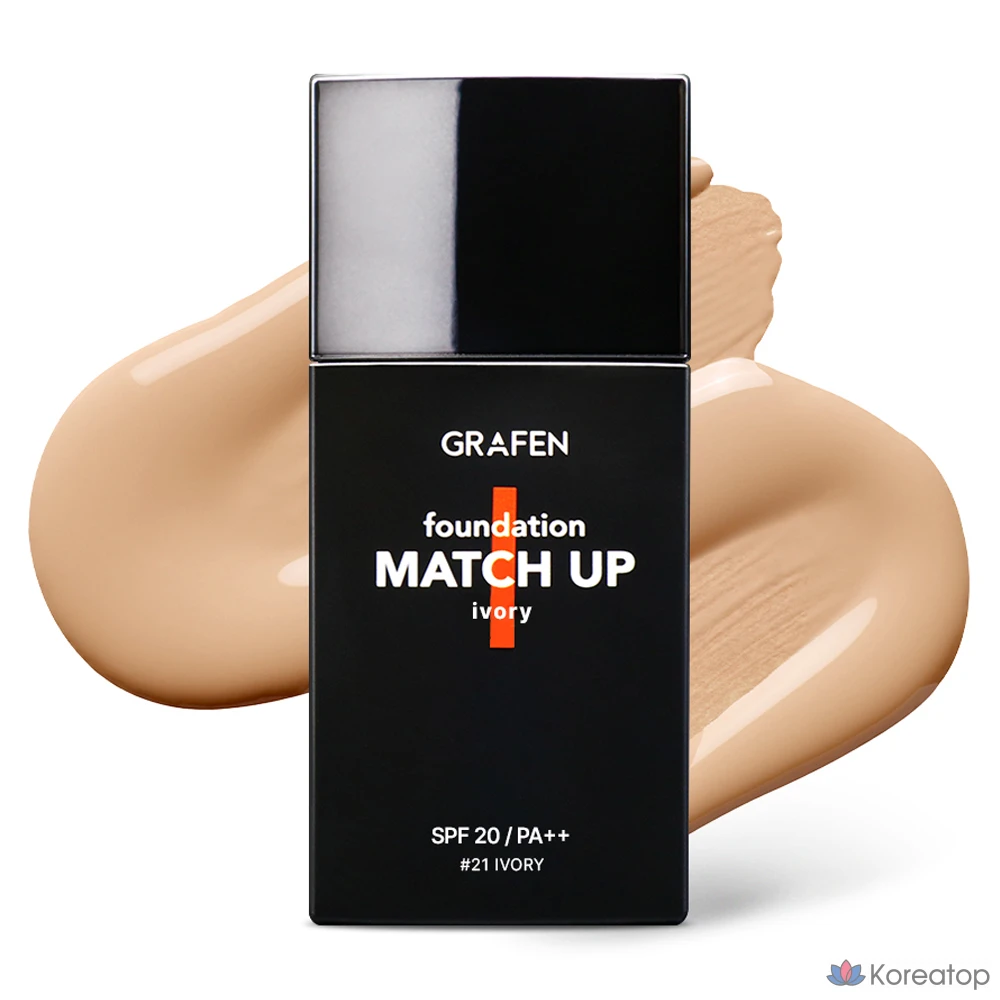 Тональный крем GRAFEN Match Up Foundation, оттенок 21 Ivory, 40 мл, 1 шт.