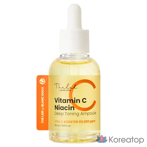 Ампульная сыворотка THE LAB by blanc doux Vitamin C Niacin Deep Toning 7-Day Whitening Ampoule, 50 мл, 1 шт.